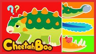 Help Lil' Dino Ankylo find his tail | Dinosaur | Nursery rhymes | Kids song | #Cheetahboo