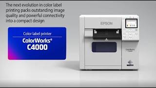 Epson ColorWorks® CW-C4000 Color Inkjet Label Printer