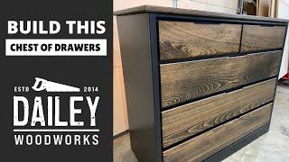 Building a Modern Style Chest of Drawers for a College Station, Texas Customer