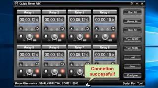 Control Robot Electronics' Relay Board with Quick Timer R8X