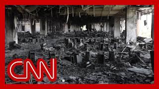 CNN goes inside Iranian TV studio destroyed by Israeli airstrike