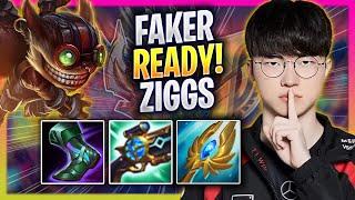 FAKER IS READY TO PLAY ZIGGS! - T1 Faker Plays Ziggs MID vs Zed! | Season 2024