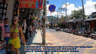 PHUKET THAILAND PATONG BEACH BANGLA WALKIBG STREET DAY SCENES OCTOBER 2024