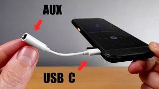 This USB Type C to 3.5 mm Headphone Jack Adapter is a USB Converter to AUX