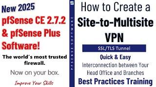 pfSense 2.7.2 New! | Configure a Site-to-Multi-Site VPN over SSL/TLS VPN Tunnel