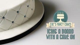 Icing a board with a cake on How To Tutorial Zoes Fancy Cakes
