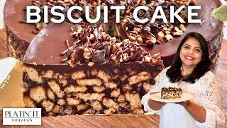 The Best NO-BAKE Chocolate Biscuit Cake