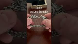 Viking Lifestyles: Odin's Wolves Bracelet (Geri & Freki) #shorts