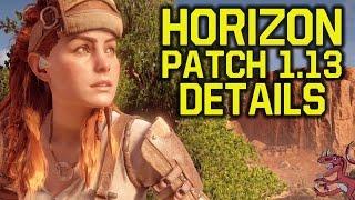 Horizon Zero Dawn Patch 1.13 - WHAT DOES IT DO?! (Horizon Zero Dawn Update 1.13 - Horizon new update