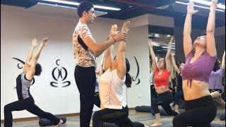 Standing Yoga workout and Moon Salutation with Master Jai ​⁠