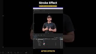 Outline Shapes & Objects | Stroke Effect in After Effects