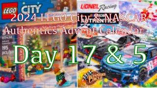 Day 17 of the 2024 LEGO City and Day 5 of the NASCAR Authentics Advent Calendars…