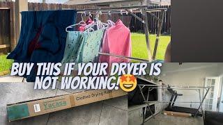 Clothes Drying Rack 79 inches Review and Unboxing / Problem with Dryer You buy this! #dryingrack