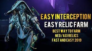 Warframe: BEST AXI & NEO RELIC FARM | SOLO INTERCEPTION