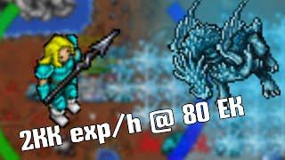 Level 80 Ek - 2kk exp/h  | Tibia low level Elite knight guide to Chyllfroest