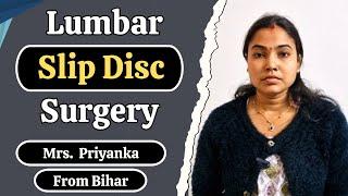 Lumbar Slip Disc Surgery | (Slip Disc Surgery/lumbar disc herniation/ prolapse)