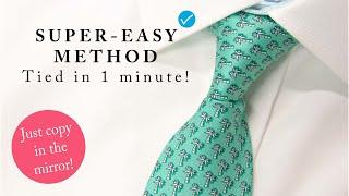 How to tie a tie - VERY simple and easy tie knot for beginners