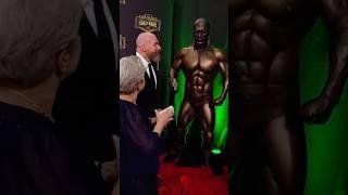 WWE presents Triple H with an INCREDIBLE gift ahead of his #WWEHOF induction! 