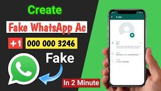 {Working} How to Create Fake WhatsApp Account with US Number