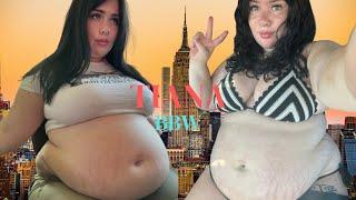 Curvy Feedee BBW Tiana Beauty: Big Belly Weight Gain | Plus Size Lifestyle | Chubby