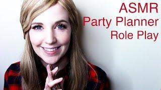 ASMR Party Planner Role Play with typing, crinkles, and tissue sounds