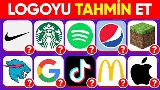 100 Logoyu Tahmin Et | 3 Saniyede Logo Tahmin Et! | Logo Quiz 