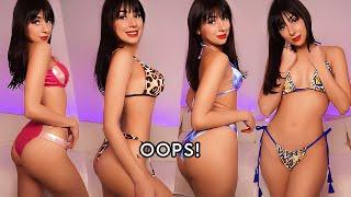 Bikini Try on Haul 2024 [ASMR] BEST TRY-ON EVER!! oops!