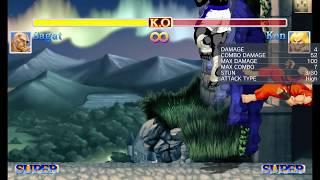 USF2 Sagat's 100-0 stun super combo