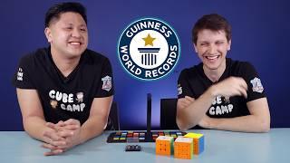 Max Park vs Feliks Zemdegs With Different Cube Sizes - Guinness World Records