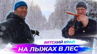 Поход на лыжах в дремучий лес | Hiking on Skis in a Snowy Forest