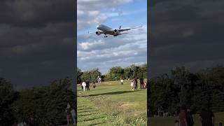 Asiana Airbus A350 flies over the public park ️ #airbus #aviation #airplane