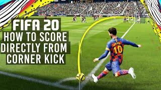 FIFA 20 | How to Score Directly From Corner Kicks| Olympic Goal Tutorial