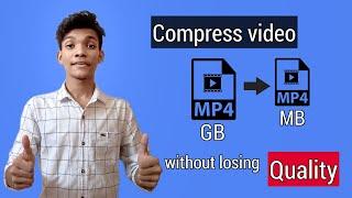 How To Reduce Video Size Without Losing Quality |Compress Video File |English