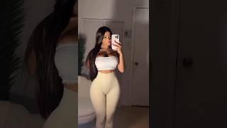 Like a Second Skin - New Creme Color Spandex Leggings Amazon Try On Haul