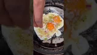 Double egg half fry #foodie #viral #streetfood #egg #food #eggomelette #halffry #halffryegg