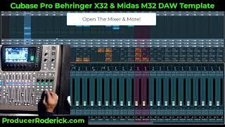 Cubase Pro X32 & M32 DAW Template