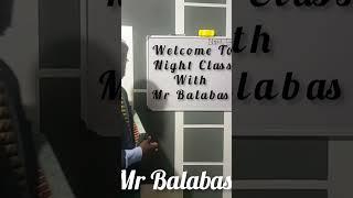 Night Class with Mr Balabas #funny #comedy #viralvideo