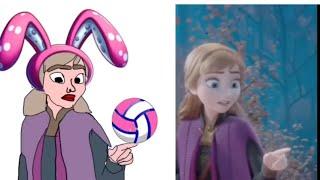 Frozen 2 Elsa| In Summer funny Drawing memes - Try not To laugh