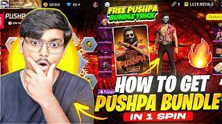 FREE PUSHPA BUNDLENEW PUSHPA 2 RING EVENT FREE FIRE | NEW PUSHPA BUNDLE SPIN | FREE FIRE NEW EVENT