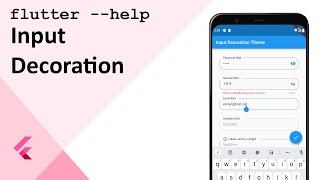 Flutter Themes: Input Decoration (TextFormField and TextField)