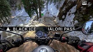 Black Ice at Jalori Pass Ep 2 | Jibhi Shoja | Pure Exhaust Sound | RE Meteor 350 | ASMR  Raw Onboard