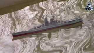 IJN Battleship MUSASHI 1/450 RC Model (Yamato's sister Ship)