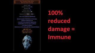 Delving with 100% reduced damage immune cyclone build