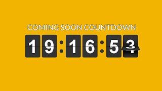 Jquery Flipping Countdown Timer | Jquery Plugins Tutorial