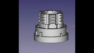 FreeCad Субтрактивная спираль