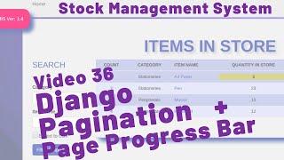 36 HOW TO DO PAGINATION AND PAGE PROGRESS BAR IN DJANGO - STOCK MANAGEMENT SYSTEM