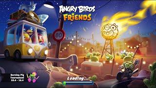 Angry Birds Friends. Burning Pig 10. 3 stars. Passage from Sergey Fetisov