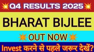 Bharat Bijlee Q4 Results 2025  Bharat Bijlee result  Bharat Bijlee Latest News Bharat Bijlee News