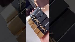 Swatching luxe YSL Beauty lipsticks #shorts