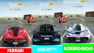 Extreme Car Driving Simulator Ferrari VS Bugatti VS Koenigsegg